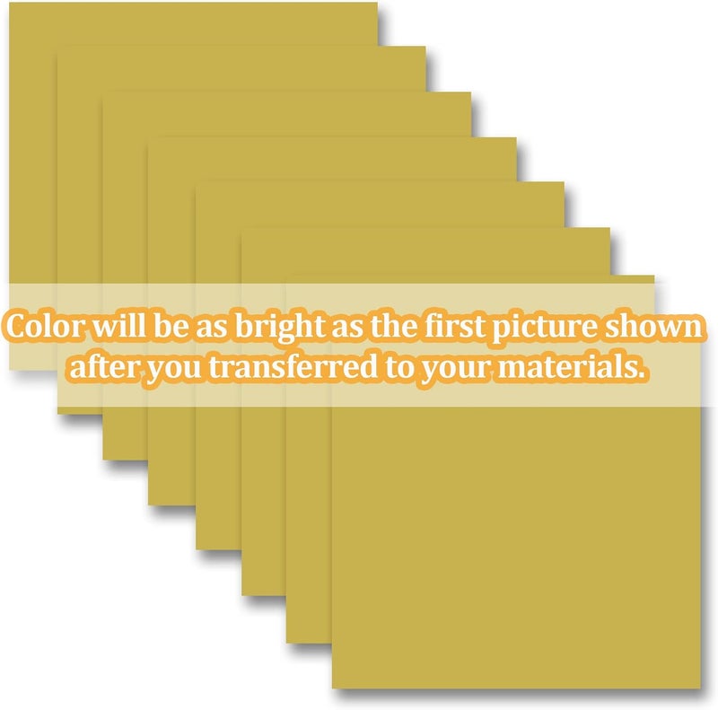 KASYU Infusible Transfer Ink Sheets Bundle for Cricut Mug Press artsupplies,Yellow Infusible Sheets for Sublimation,8Pcs 12x11.9Inch Solid Color Pre-Printed Sublimation - Image 5